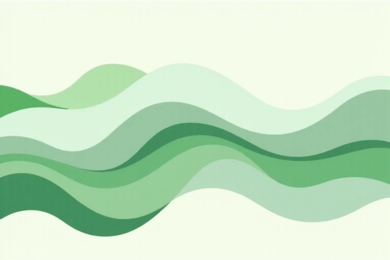 Minimalistic image representing contact us, abstract green and white, no text.