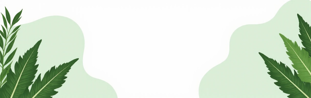 Clean, minimalistic banner for men's natural supplements, featuring abstract green and white elements, no text.