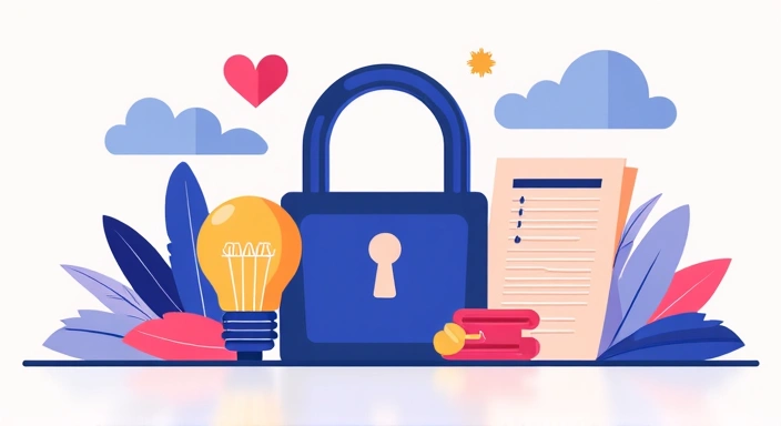 Intellectual Property Rights illustration with Purelyvia branding